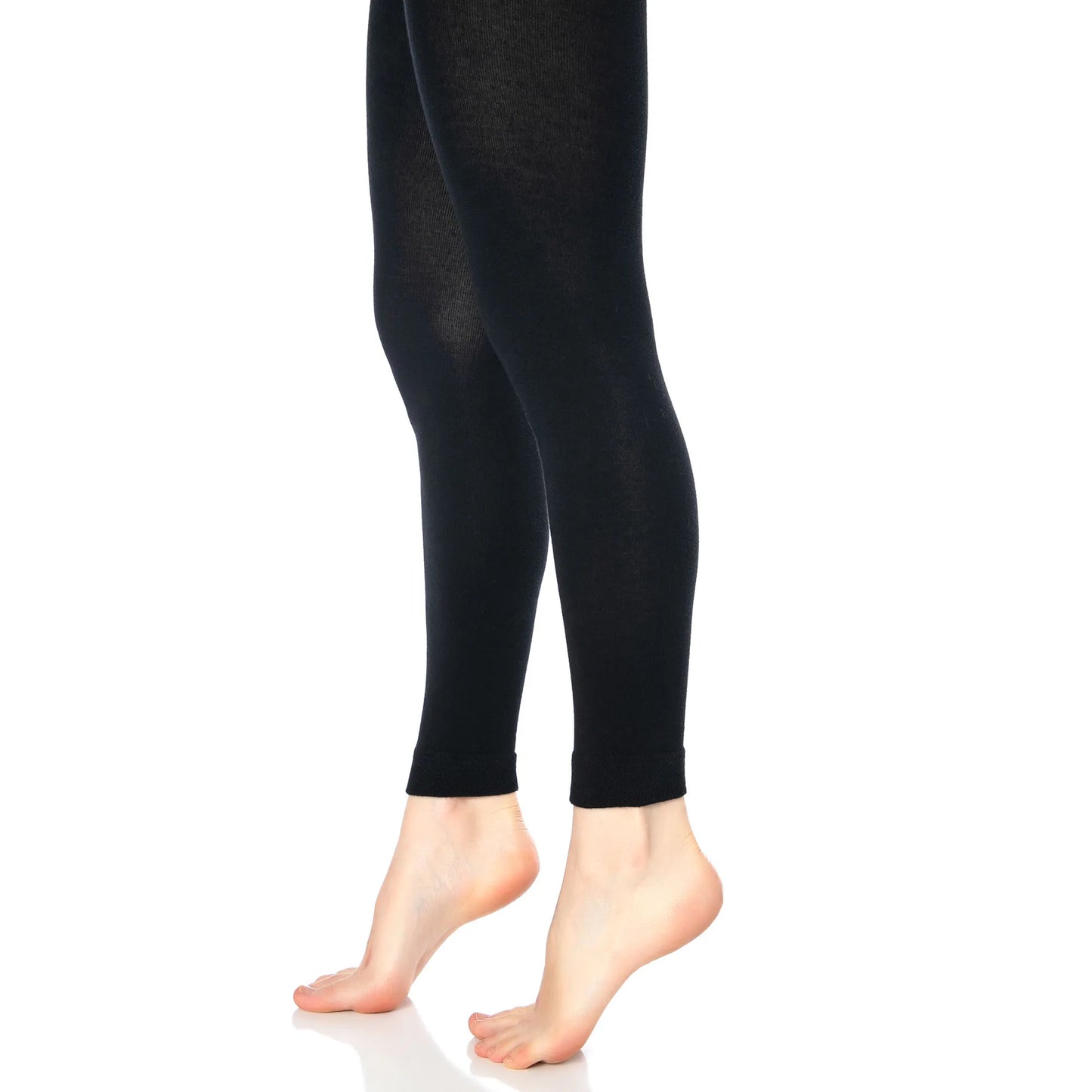 Black Thermal Leggings for Women/Microfiber Soft Stretchy Full Leggings Yoga Pants