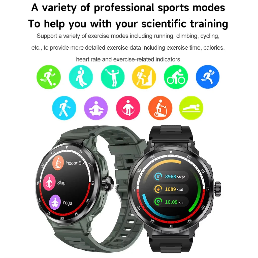 Headset Smart Watch Men TWS 2 in 1 Wireless Bluetooth Call Earphone/NFC Blood Pressure Heart Rate Health Sport Smartwatch