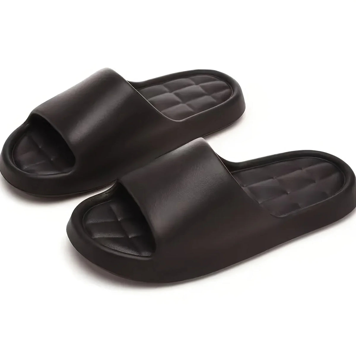 Stylish and Elegant Eva Square Slippers Non-Slip Casual with Ribbed Texture/Perfect for Indoor and Outdoor Use, Beach and Sea