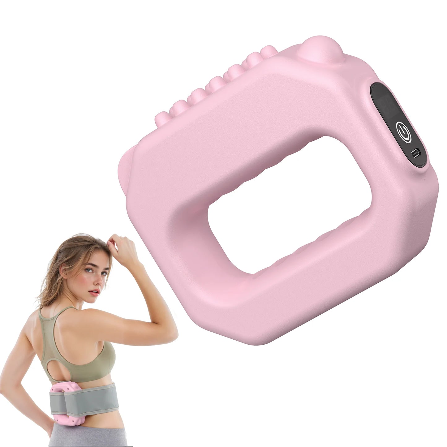 MERACH Fascia Ring Massager Adjustable 6-Level Vibration for Home Gym Use/Multifunctional Vibration Full-Body Shaping  Fascia Ring