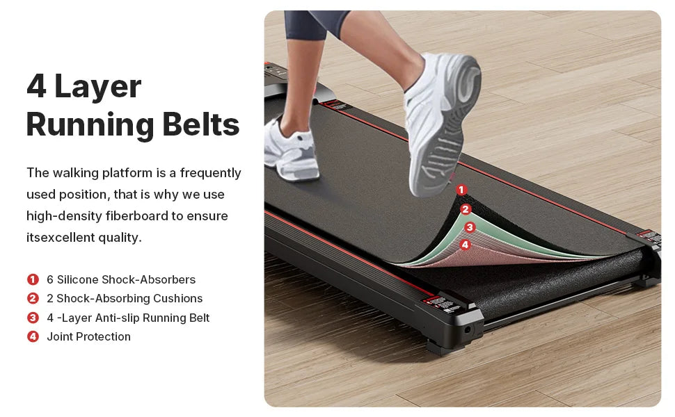 AnyLife 480D-A Treadmill Walking Pad Home Gym Equipment/Fitness Running Machine for Health And Wellness