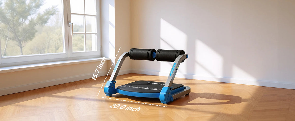 MERACH Ab Machine Abdominal Trainer With 3 Adjustable Resistance Levels/For Home Automatic Rebound Ab Crunch Machine