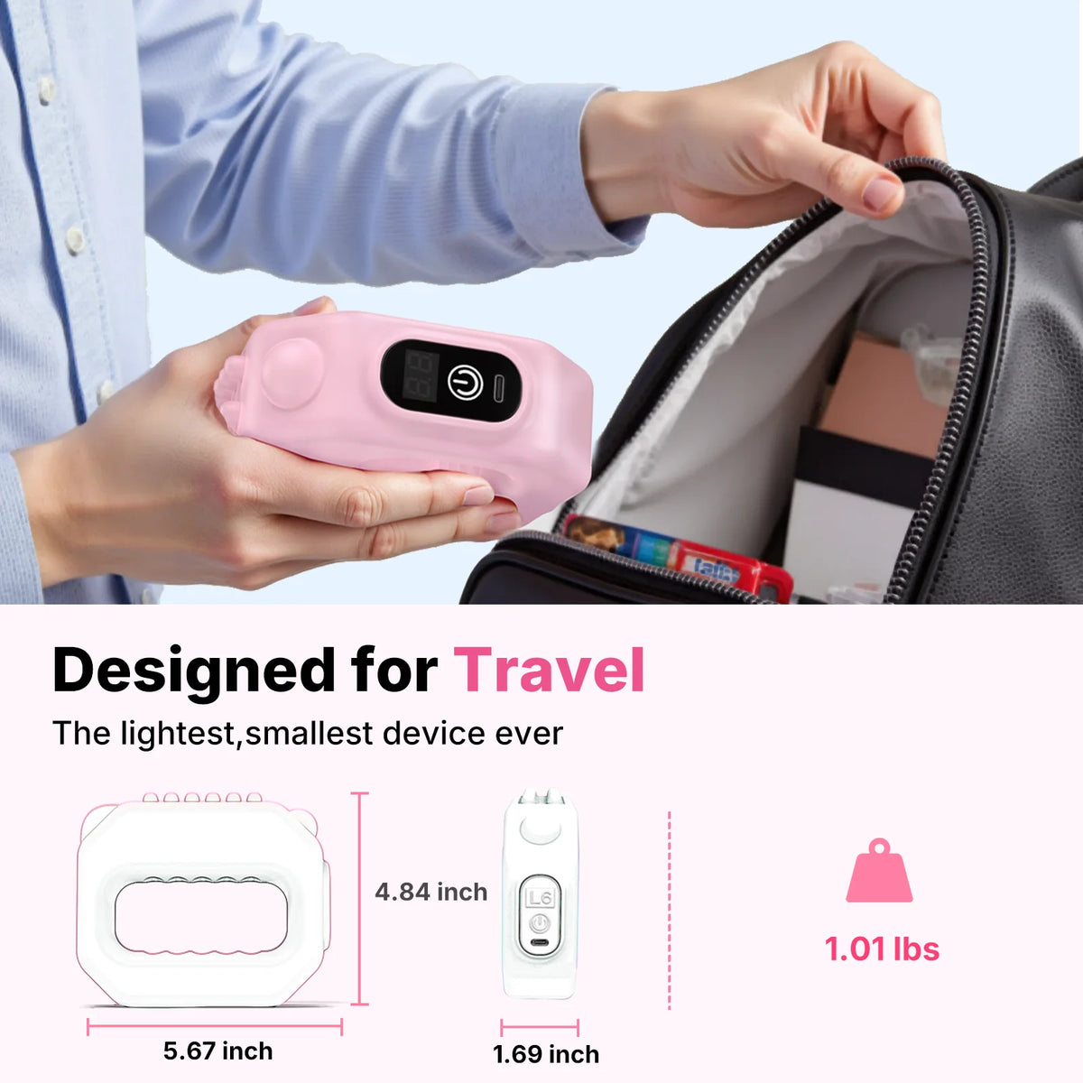 MERACH Fascia Ring Massager Adjustable 6-Level Vibration for Home Gym Use/Multifunctional Vibration Full-Body Shaping  Fascia Ring