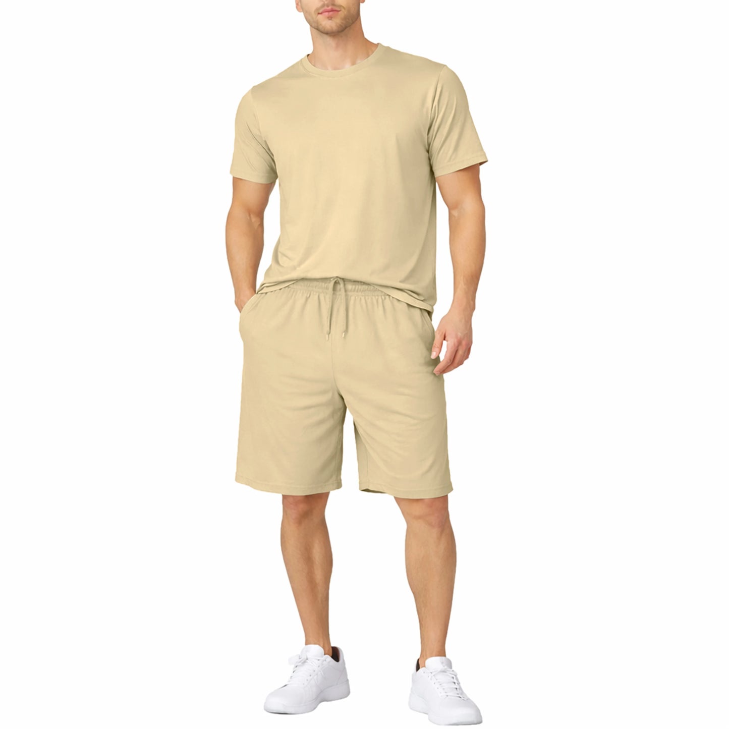 Men’s 2 Piece Athletic Tee/Short Active Set (S-2XL)