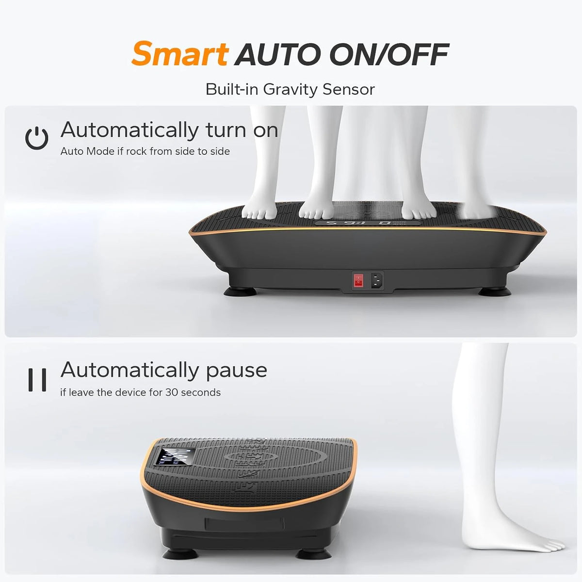 MERACH Vibration Plate Exercise Machine Whole Body Workout Power/Vibrate Fitness Platform Vibration Weight Loss Shaping
