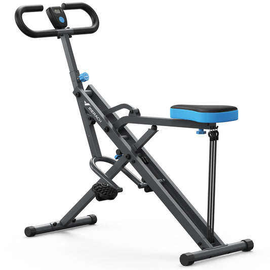 MERACH Squat Machine 2in1 Squat Rowing Machine Easy Setup/Foldable Exercise Equipment Glute Trainer Machine Glutes Leg Home Fit