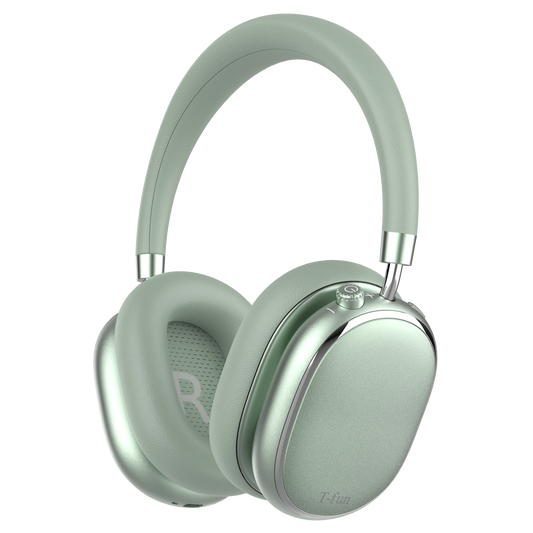 Bluetooth T-fun NC95 Hybrid Active Noise Cancelling Headphones/Built-in Mic 65H Playtime App Control Hi-Res Audio