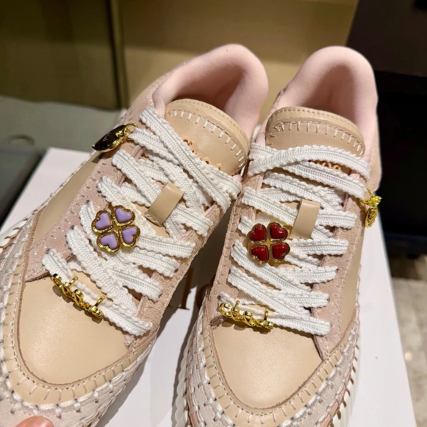 new nude spliced platform sneakers lace up soft sole/height increasing casual style women shoes