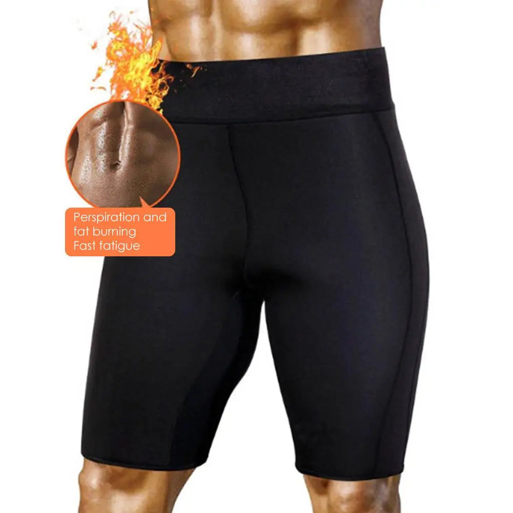 New Men Weight Loss Sauna Sweat Pants Short/Workout Gym Pants Slimming Shorts
