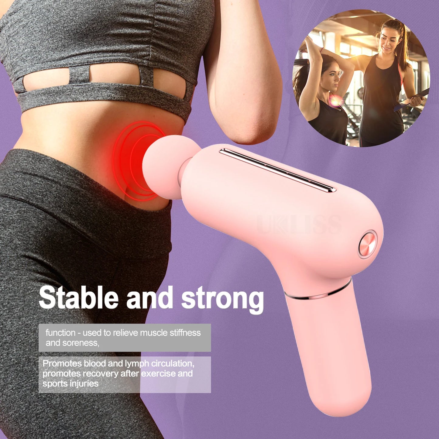 High Frequency Fascia Gun Mini Electric Massager Gun/Muscle Relax Body Electric Massager Portable for Body