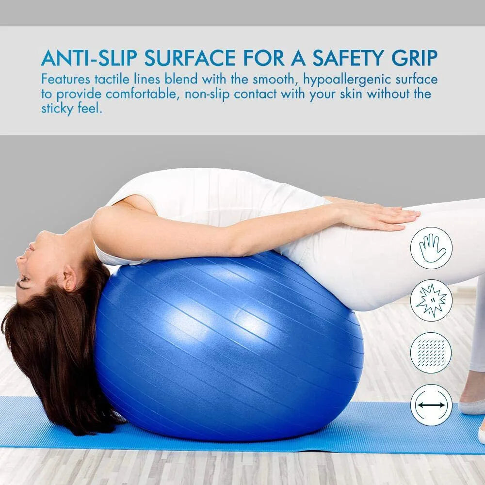 Yoga Ball for Fitness Gym Exercise Ball Balance/Pilates Exercise Workout Yoga Gym Equipment