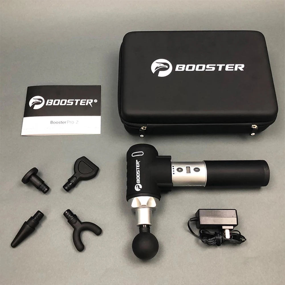 Booster Pro 2 Deep Tissue Muscle Massage Gun Body Massager/Fascial Gun 5 Heads Low Noise Fitness Shaping