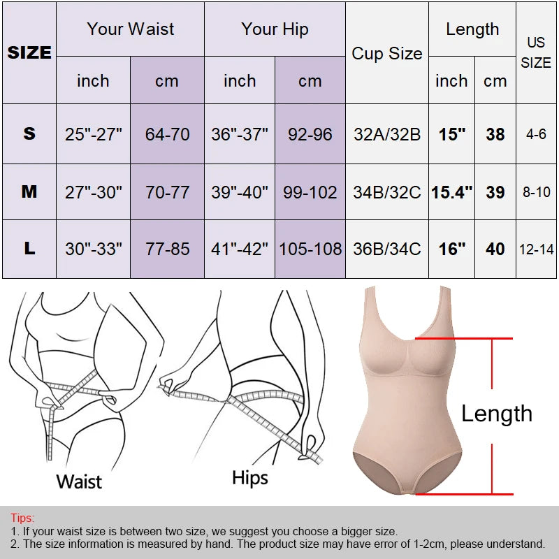 Shapewear Corset Bodysuit for Women/Tummy Control Shapewear V-Neck Slimming Tank Tops