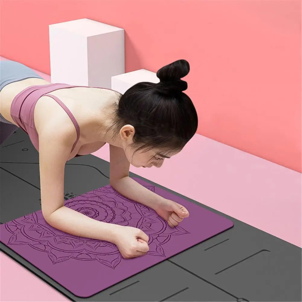 60cmx 41cmx5mm PU+ Natural Rubber Yoga Mat Non Slip For Beginner/Environmental Fitness Gymnastics Mats Exercise Mat