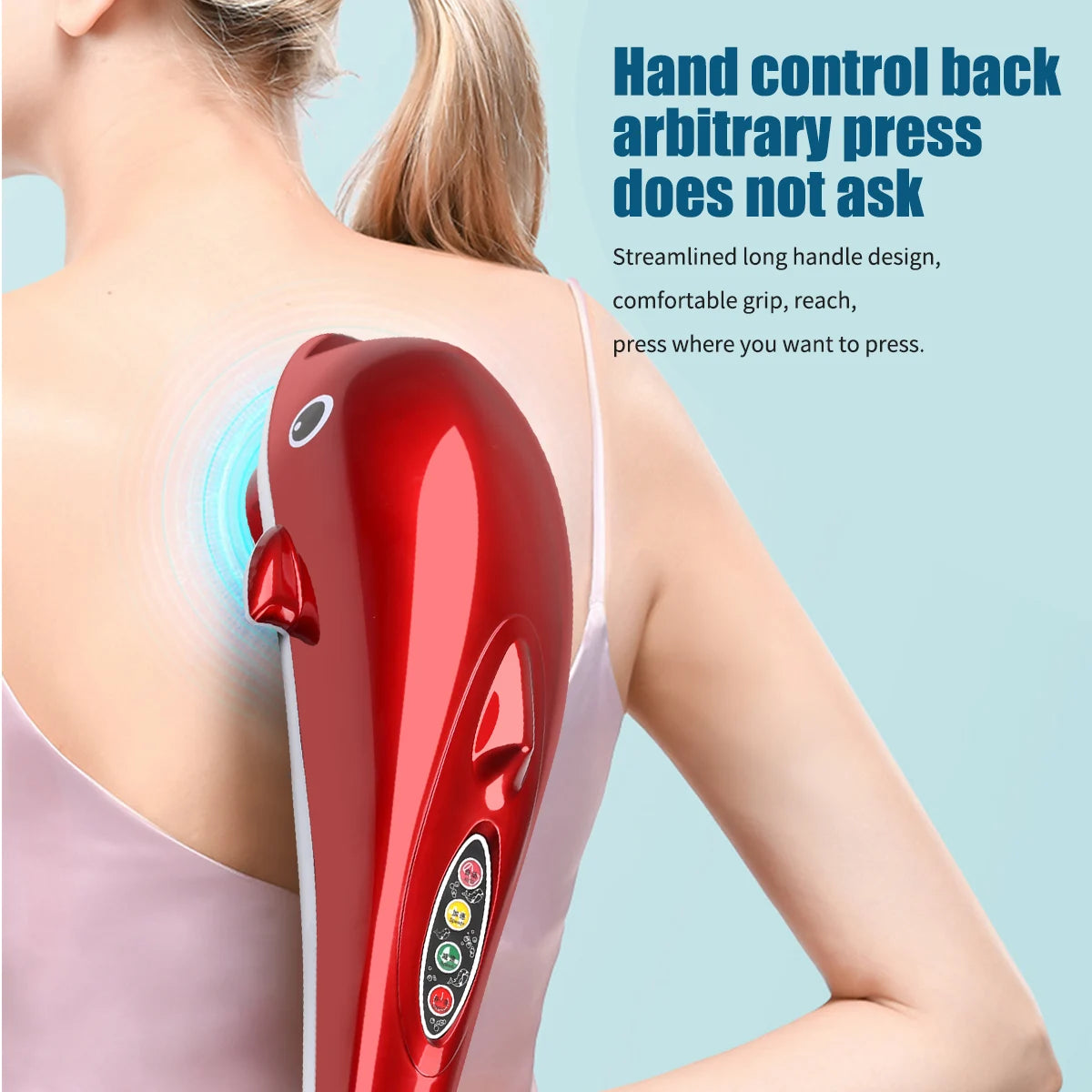 Dolphin Hammer Massager for Back Massage Vibration/Stick Roller Cervical Body  relax Massage Gun