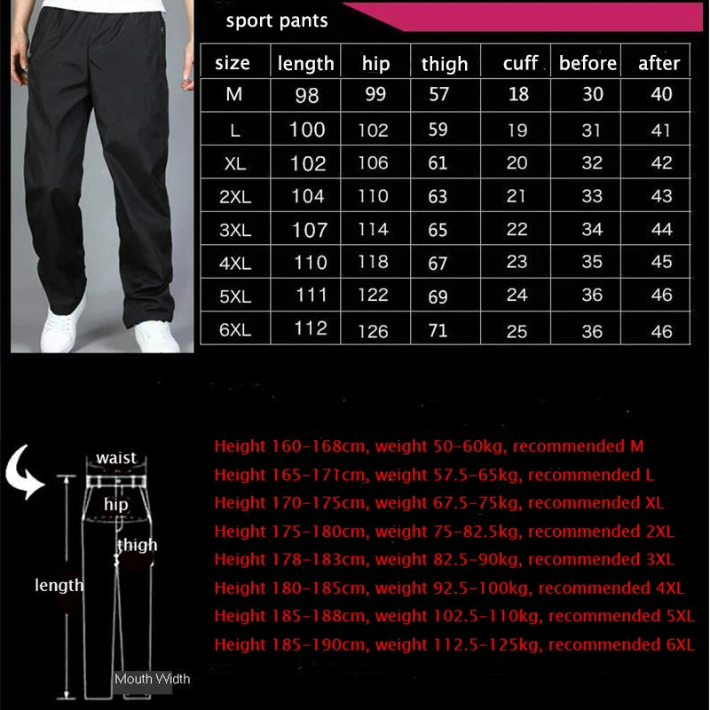 Spring Summer Men's Sportwear Casual Men's Joggers Pants/Loose Straight Trousers Large Size Sweatpants Fashion Tracksuit Men