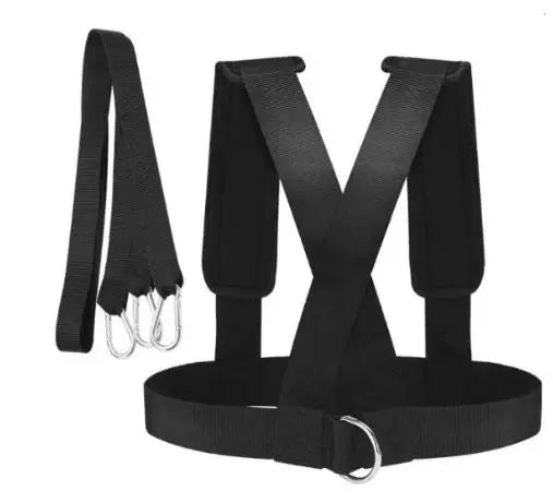 Sled Harness Sprinters Speed X Back Vest, Resistance Bands/Tire Towing Blet, Weight-Bearing Fitness Equipment