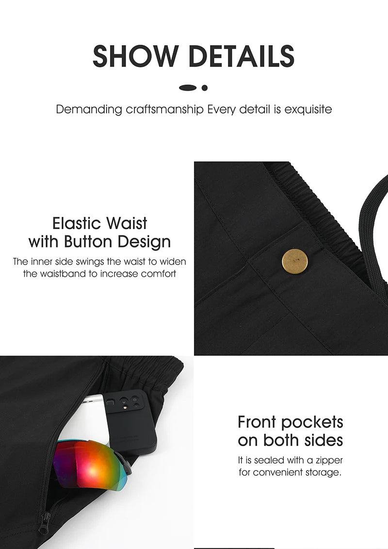 WEST BIKING Spring Summer MTB Sports Pants For Men Quick Dry/Reflective Striped Jogger Running Pants Outdoor Golf Fishing Hiking