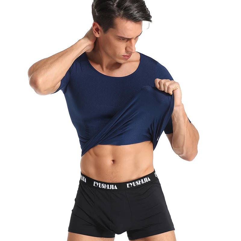 Classix Men Body Toning T-Shirt Body Shaper Corrective Posture/Shirt Slimming Belly Abdomen Fat Burning Compression