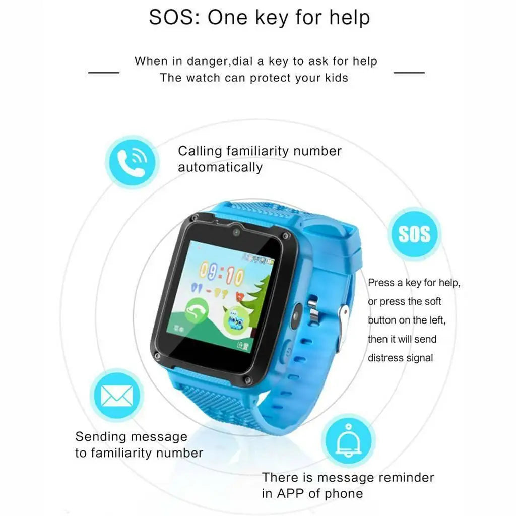 Anti-lost Kids Smart Watch LBS Tracker Locator SOS Call/Children Smartwatch Phone Waterproof IP67 for iOS Android