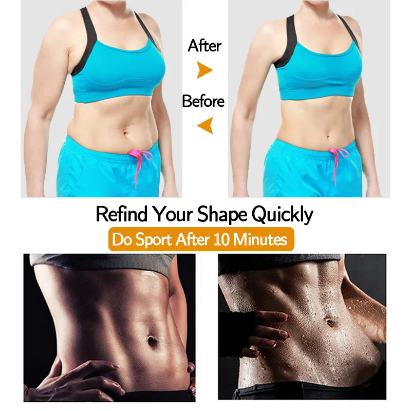 2 PCS Women's Waist Trainer Sauna Effect Sweat Vest Corset/Body Shaper Neoprene Shapewear Tummy Control Gym Workout Tank Top