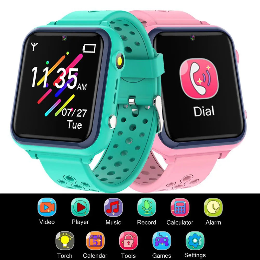 1.55 inch Kids Smart Watch Waterproof Children Listen Music/Play Game Smartwatch SOS Baby Watch 400mAh For Kids