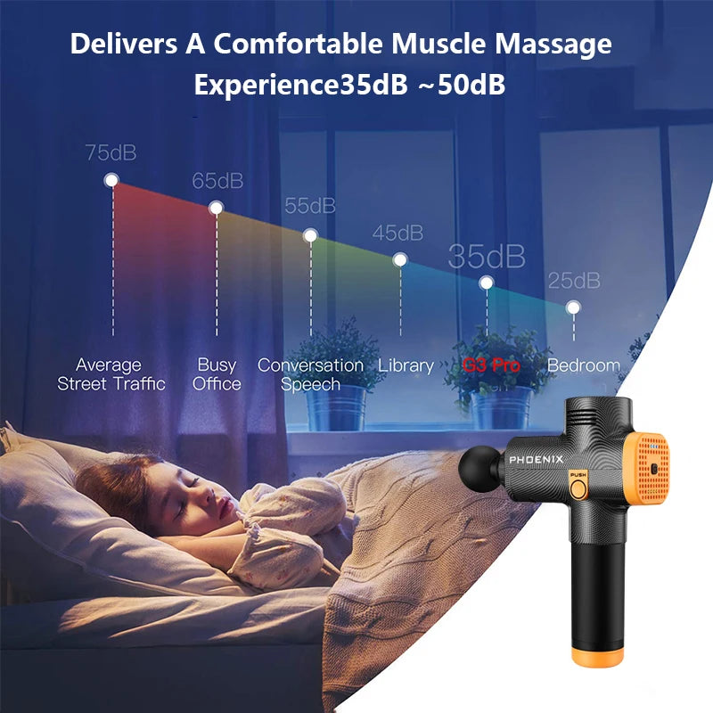 Phoenix A2 Massage Gun Deep Body Massager For Muscle Back Pain Relief/Exercising Body and Relaxation Slimming Shaping Massager