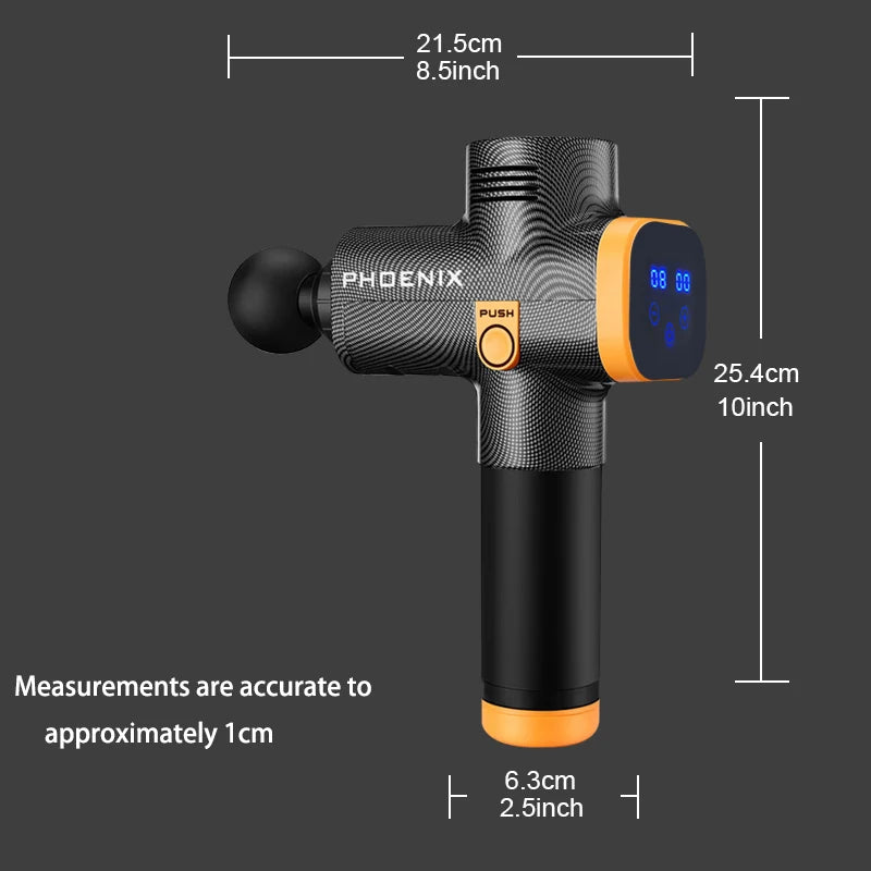 Phoenix A2 Massage Gun Deep Body Massager For Muscle Back Pain Relief/Exercising Body and Relaxation Slimming Shaping Massager