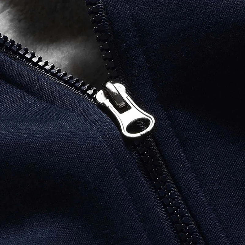 Winter Men's Coats Thicken Warm Jackets for Men Fleece Coat/Men Casual Hoodies Streetwear Long Sleeve Tops Clothing