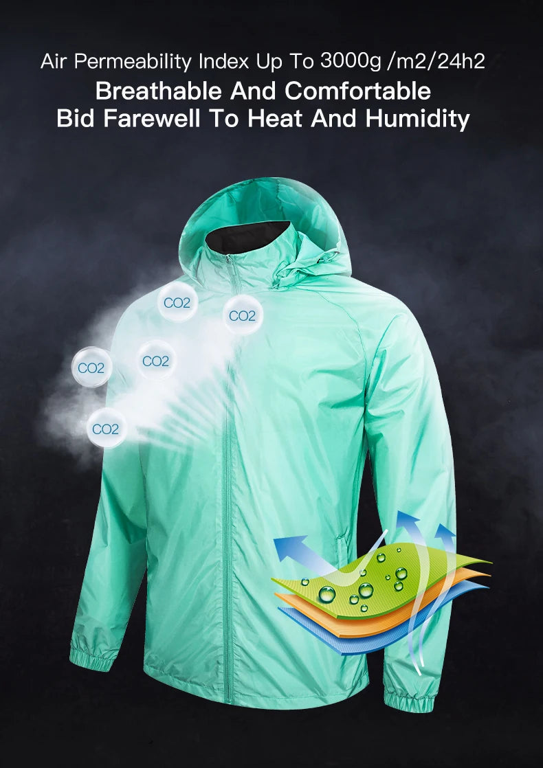 KELME Men's Windbreaker Running Jacket Hooded Windproof Coat/Training Waterproof Jacket Quick Dry