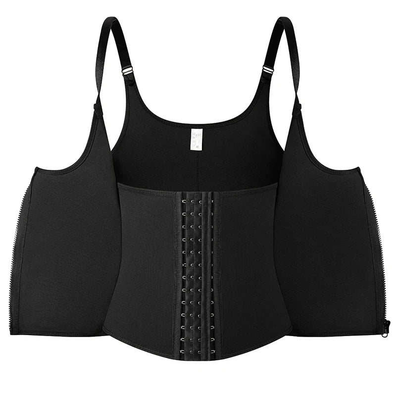 2 PCS Women's Waist Trainer Sauna Effect Sweat Vest Corset/Body Shaper Neoprene Shapewear Tummy Control Gym Workout Tank Top