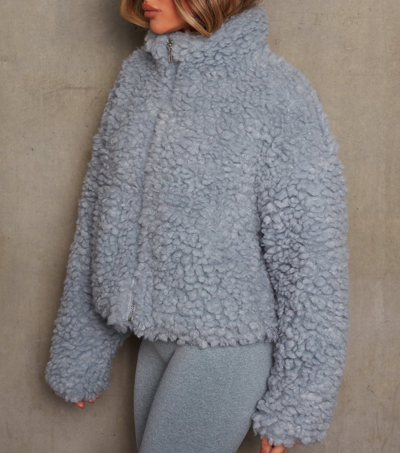 Winter Lamb Wool Short Coat For Women Thicken Warm Long Sleeve/Turtleneck Jackets Autumn Fashion Streetwear Ladies Overcoat