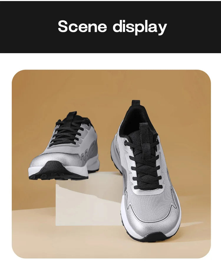 Wide Toe Running Shoes 4E Dynamic Thick Outdoor Fitness Men's Shoes/Foot Cross-Border Shoes Comfortable Breathable