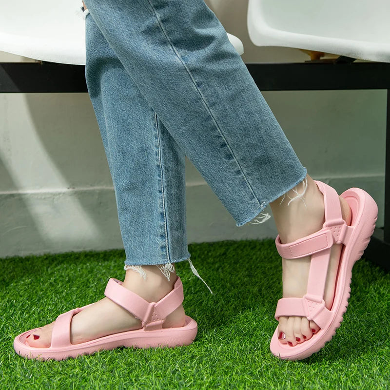 Women's Sandals Fashion Trend Anti-slip Wear-resistant Lightweight/EVA Flat Sandals for Women Outdoor Beach Shoes for Women