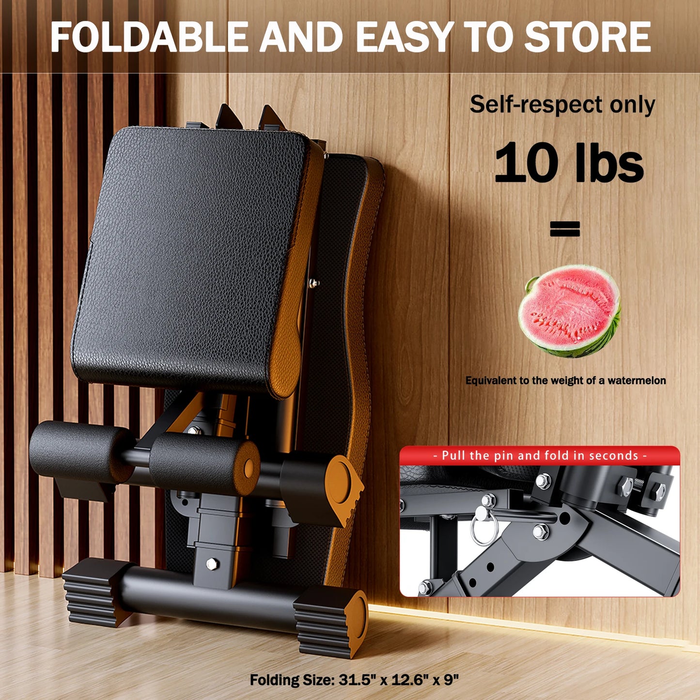 Adjustable Weight Bench for Full Body Workout Multifunctional/Strength Training Dumbbell Bench Press Foldable 1000 lbs Capacity