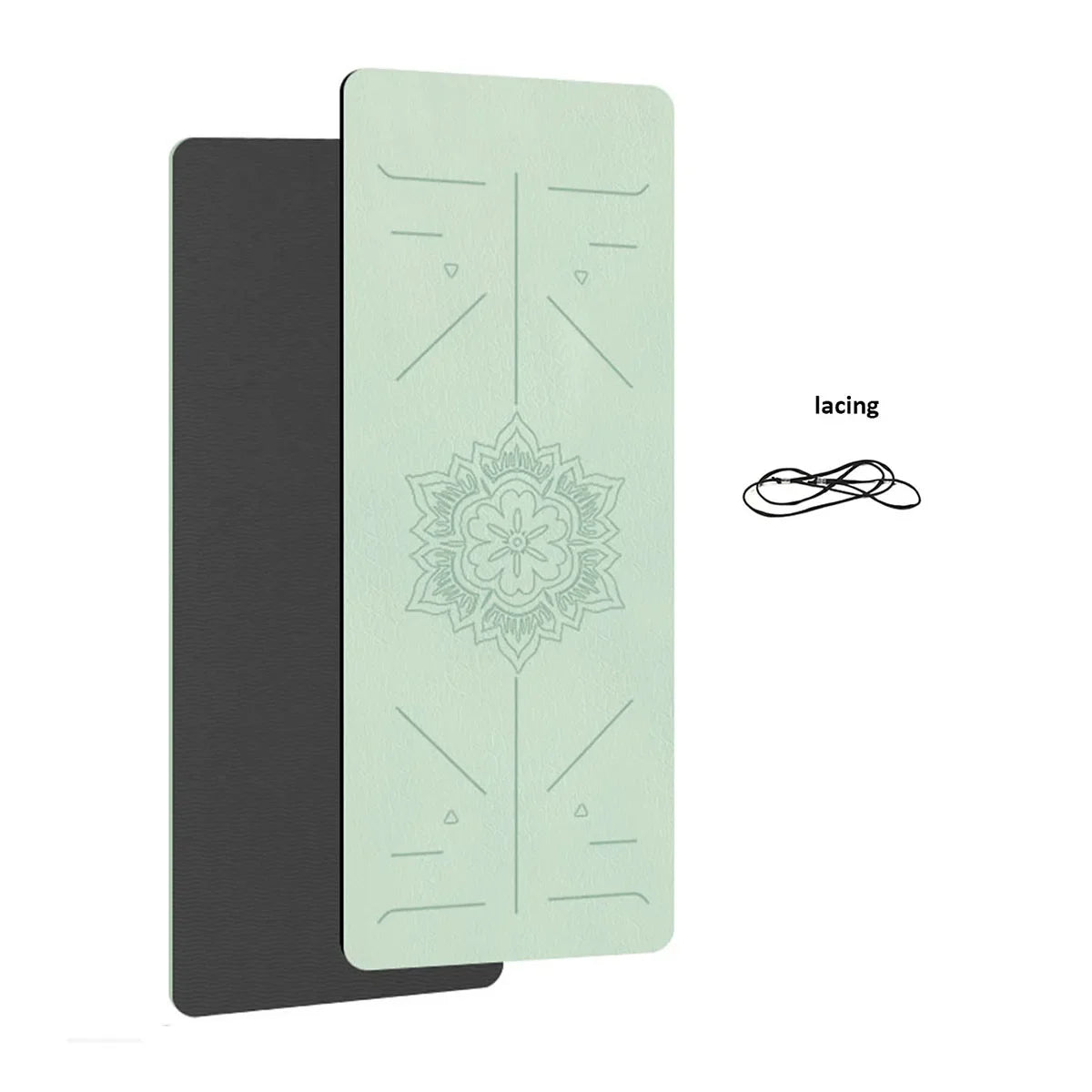 TPE Yoga mat home fitness/non-slip sports mat guide line Exercise Yoga Mats