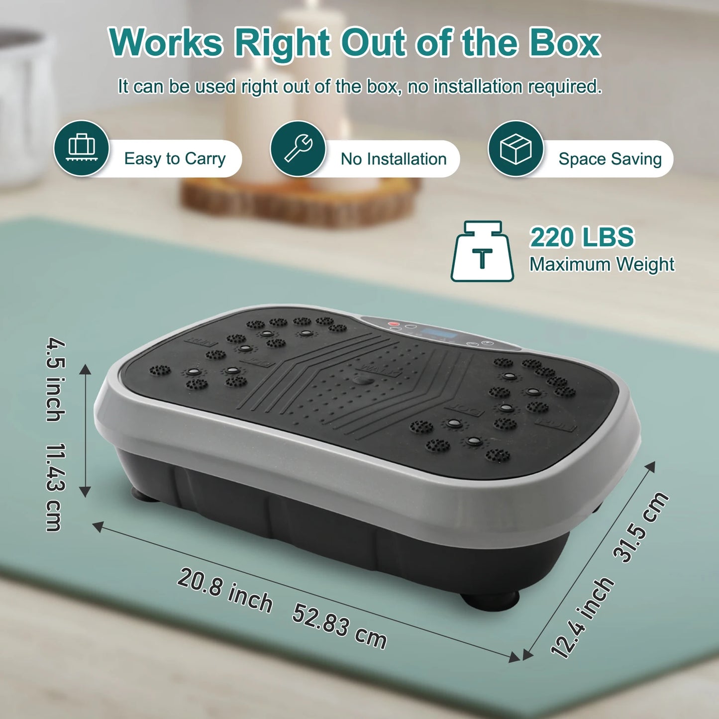 Vibration Plate Exercise Machine Fat-Burning Home Fitness/Slinger Shaping Whole Body Workout Portable Fitness Equipment