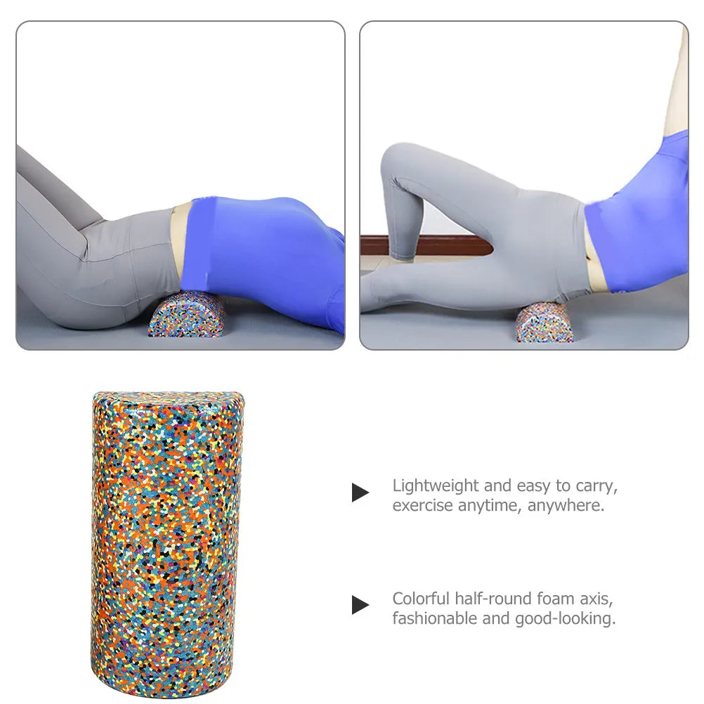 Half Foam Roller for Runners Muscle Relaxation Semicircle Yoga Tool/Lightweight Easy Carry Anytime Anywhere Half Foam Roller