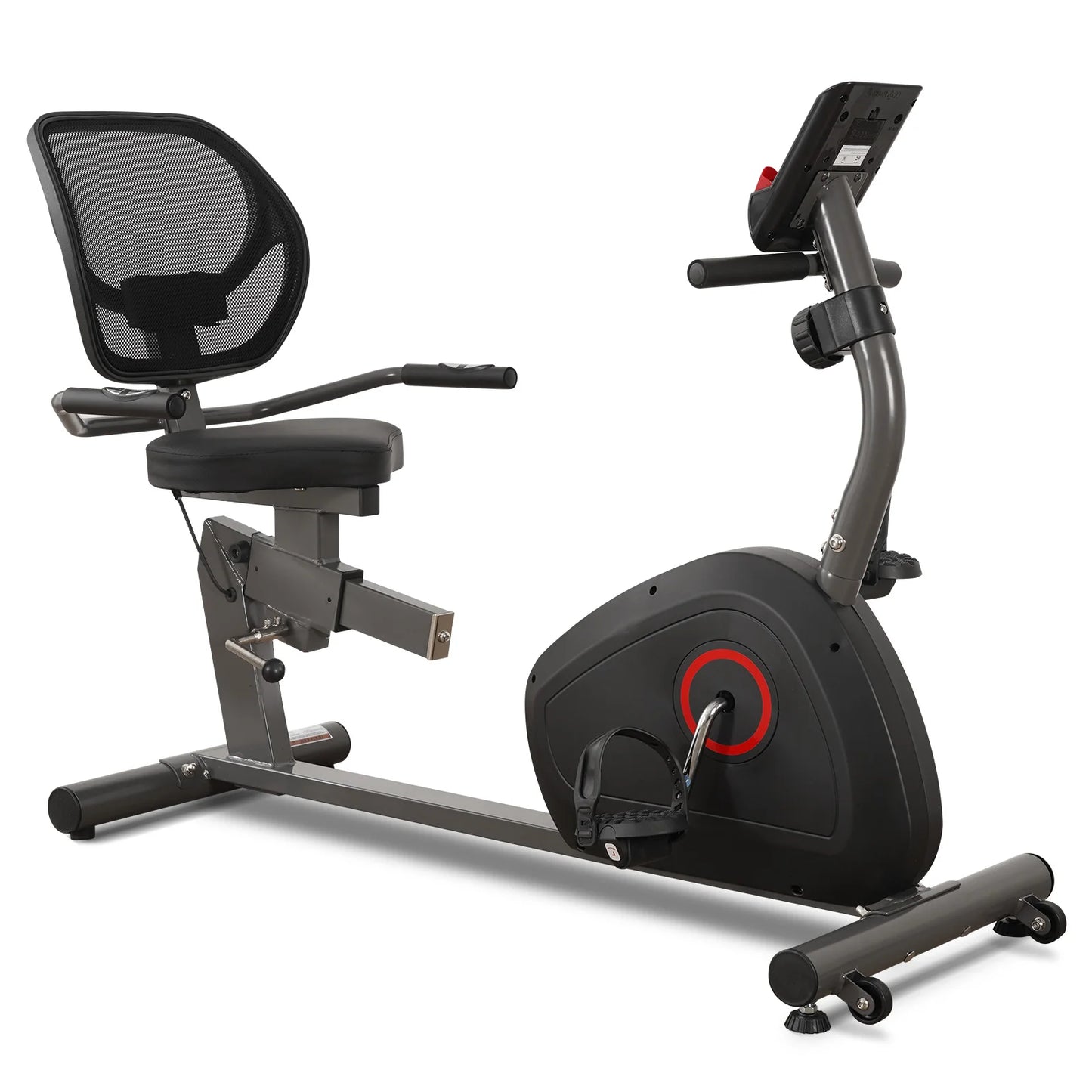 Recumbent Exercise Bike for Home Stationary Bike Sturdy Quiet 8 Levels/Recumbent Bikes Large Comfortable Seat Heart Rate Handle