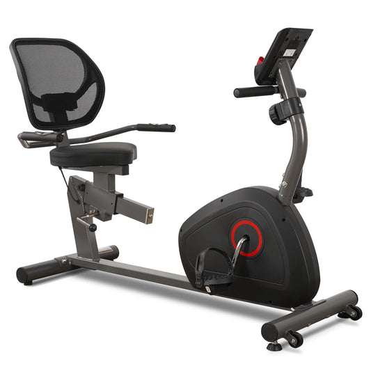 Recumbent Exercise Bike for Home Stationary Bike Sturdy Quiet 8 Levels/Recumbent Bikes Large Comfortable Seat Heart Rate Handle