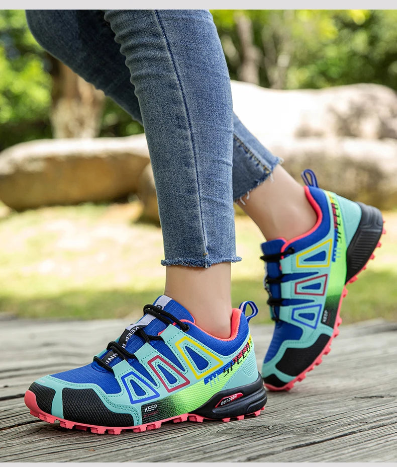 Women's Hiking Shoes Waterproof Outdoor Sports Shoes Women's Walking/Travel Sports Shoes Bicycle Sports Shoes Running Shoes