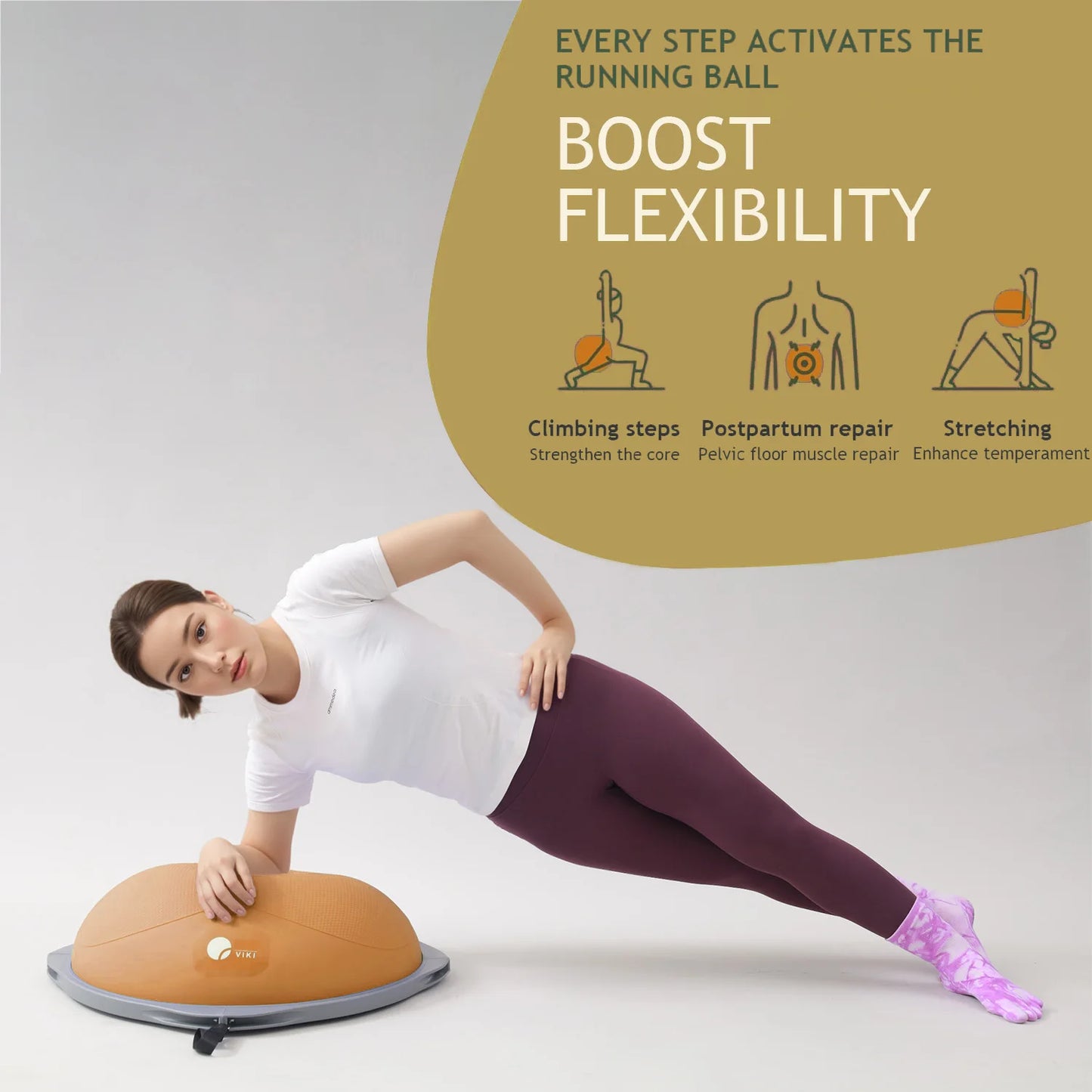 workout equipment for home balancing ball half ball balance trainer core training equipment 27.5 inch Yoga Exercise Ball
