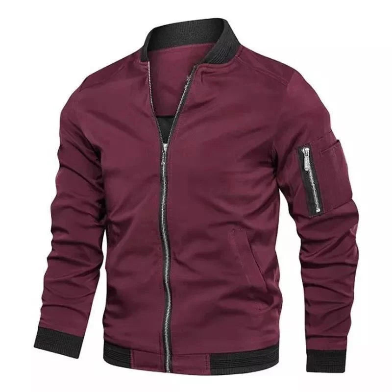 Men's Bomber Zipper Jacket Male Casual Streetwear Hip Hop/Slim Fit Pilot Baseball Coats Men Clothing
