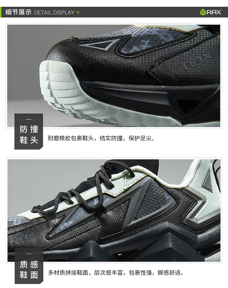 Rax Men Waterproof Hiking Shoes Breathable Hiking Boots/Outdoor Trekking Sports Sneakers Tactical Shoes