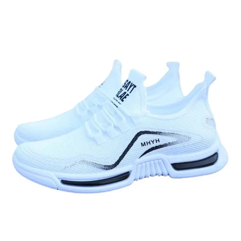 Men Shoes Slip on Fashion Sneakers Male Sport Running Shoes/Breathable Gym Training Walking Tennis Shoes Non Slip Workout Flats