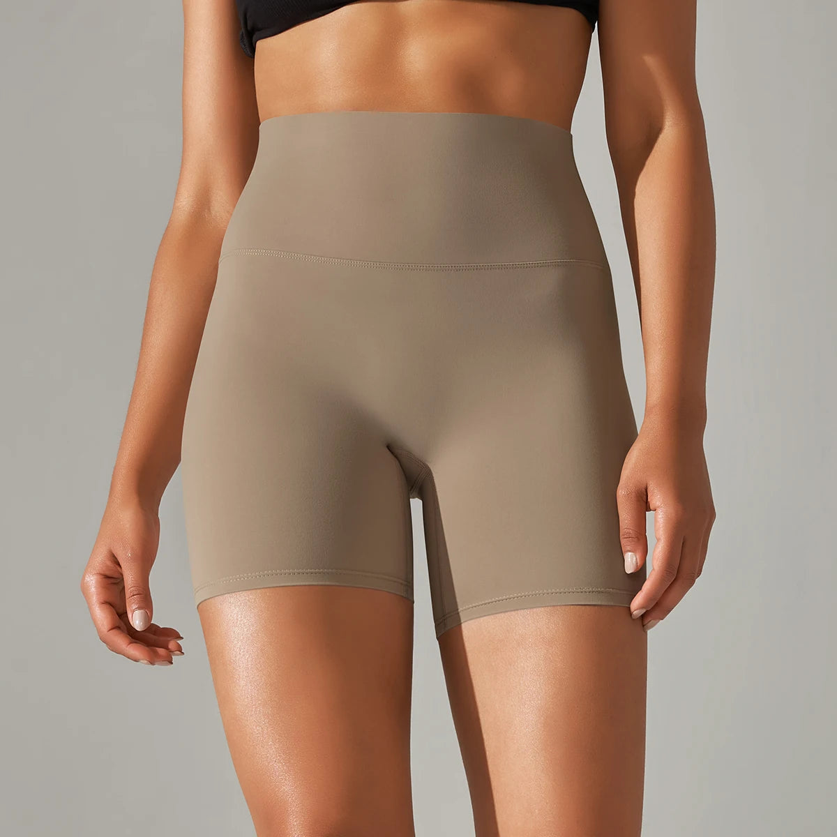 Women High Waist Breathable Yoga Fitness Shorts Stretch Sports Leggings/Running Cycling Summer Daily Workout Gym Athletic Shorts