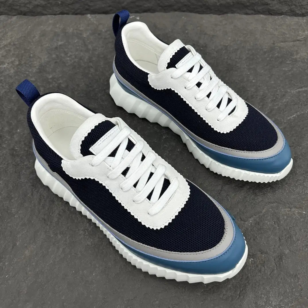 Fashion Stitching Unisex Board Skate Shoes Contrast/Color Casual Sneakers Thickened Wear Resistant Sole Comfortable Insole