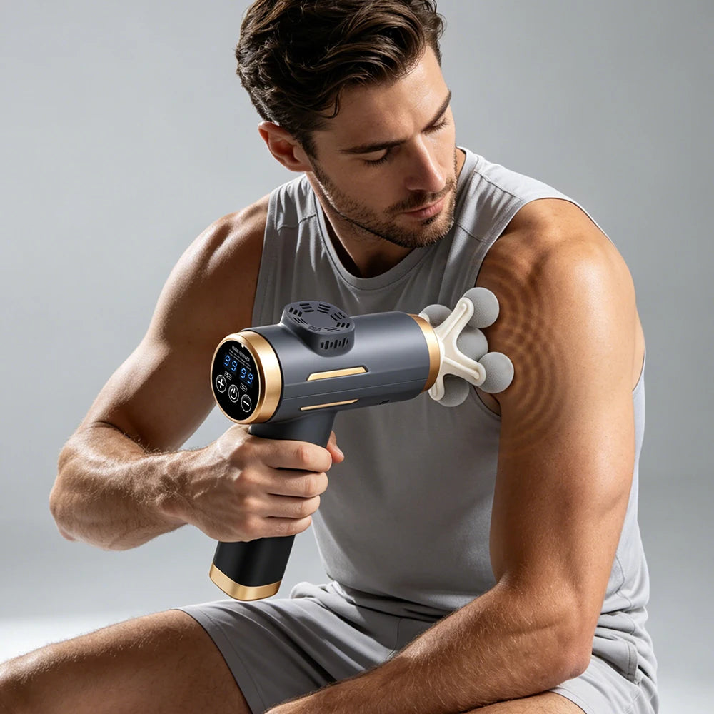 Electric Massage Gun 99 Levels High-Frequency Vibration Powerful/Fascia Gun for Body Muscle Relief Arm And Leg Massager