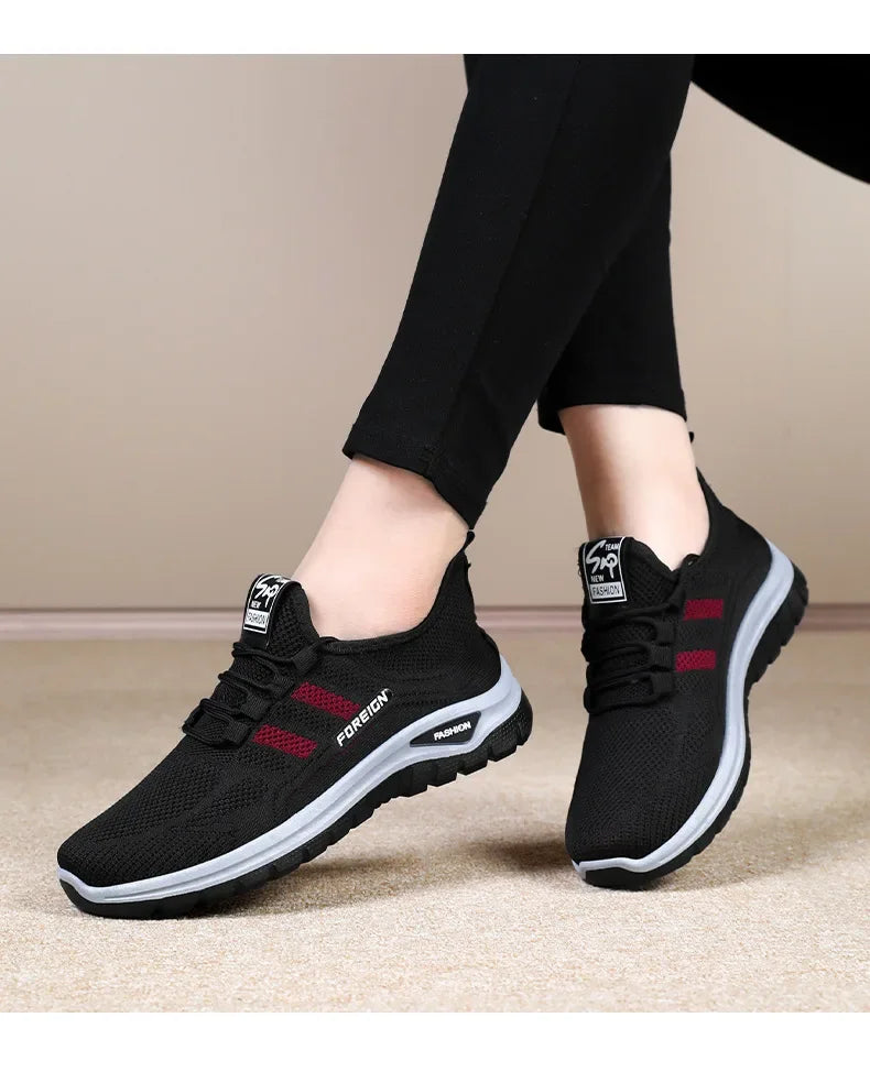 Spring Fashion Women's Shoes High quality Anti slip and Wear resistant/Sports Shoes Mesh Breathable Walking Shoes Designer