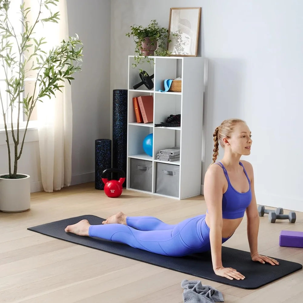 Extra Thick Yoga Mat with Carrying Strap/Non-Slip Exercise Mat for Home Gym